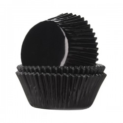 Foliemuffinsformar - Svart (Black), 24 st